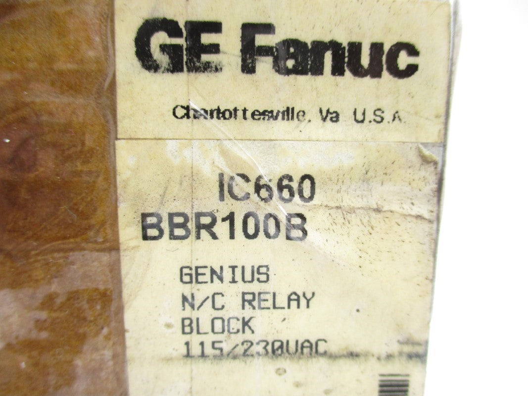 GE FANUC IC660BBR100B 115/230VAC NSFS