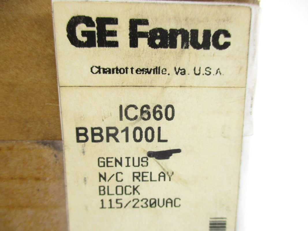 GE FANUC IC660BBR100L 115/230VAC NSFS