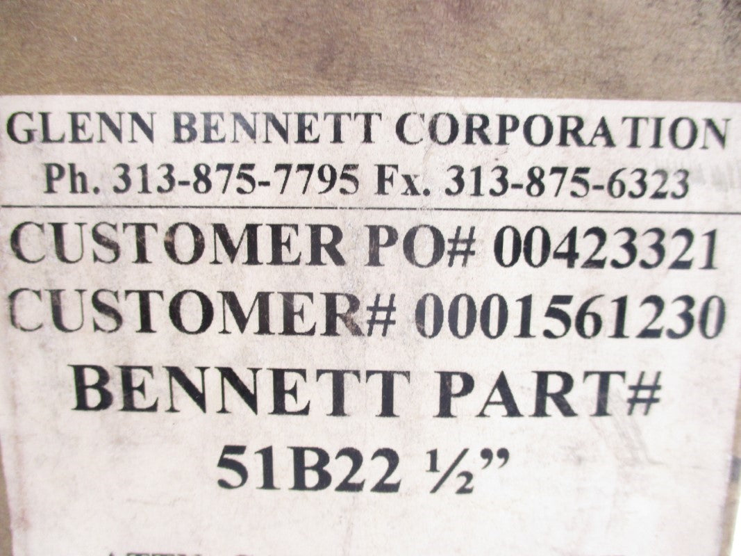 GLENN BENNETT 51B22-1/2 NSFS