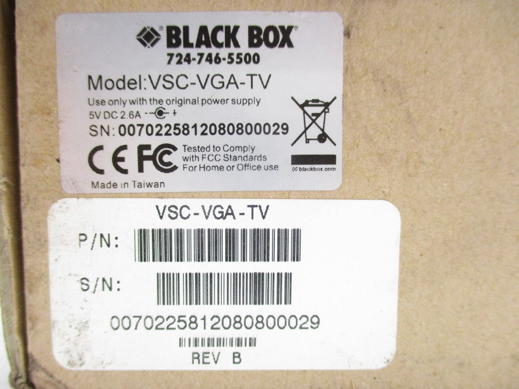 BLACK BOX VSC-VGA-TV NSMP
