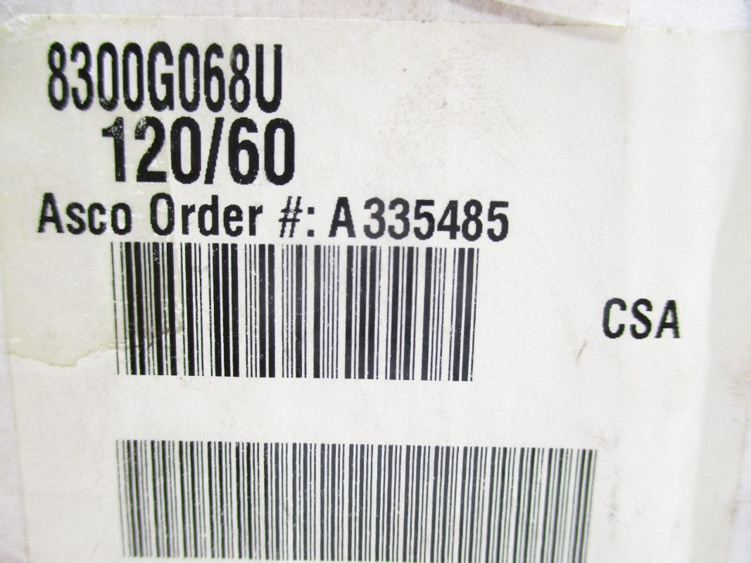 ASCO 8300G068U 120V 60PSI 1/2" NSMP