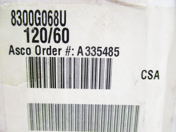 ASCO 8300G068U 120V 60PSI 1/2" NSMP