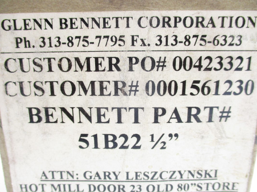 GLENN BENNETT 51B22-1/2 NSMP