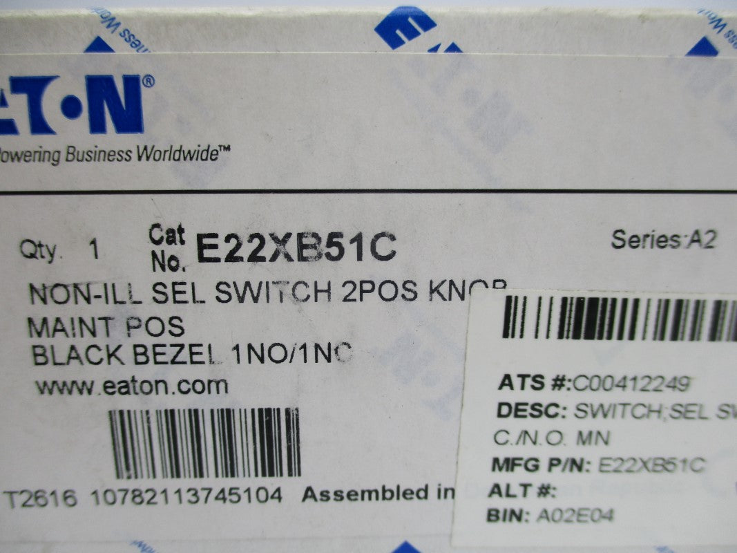 EATON E22XB51C SER. A2 (AS PICTURED) NSMP