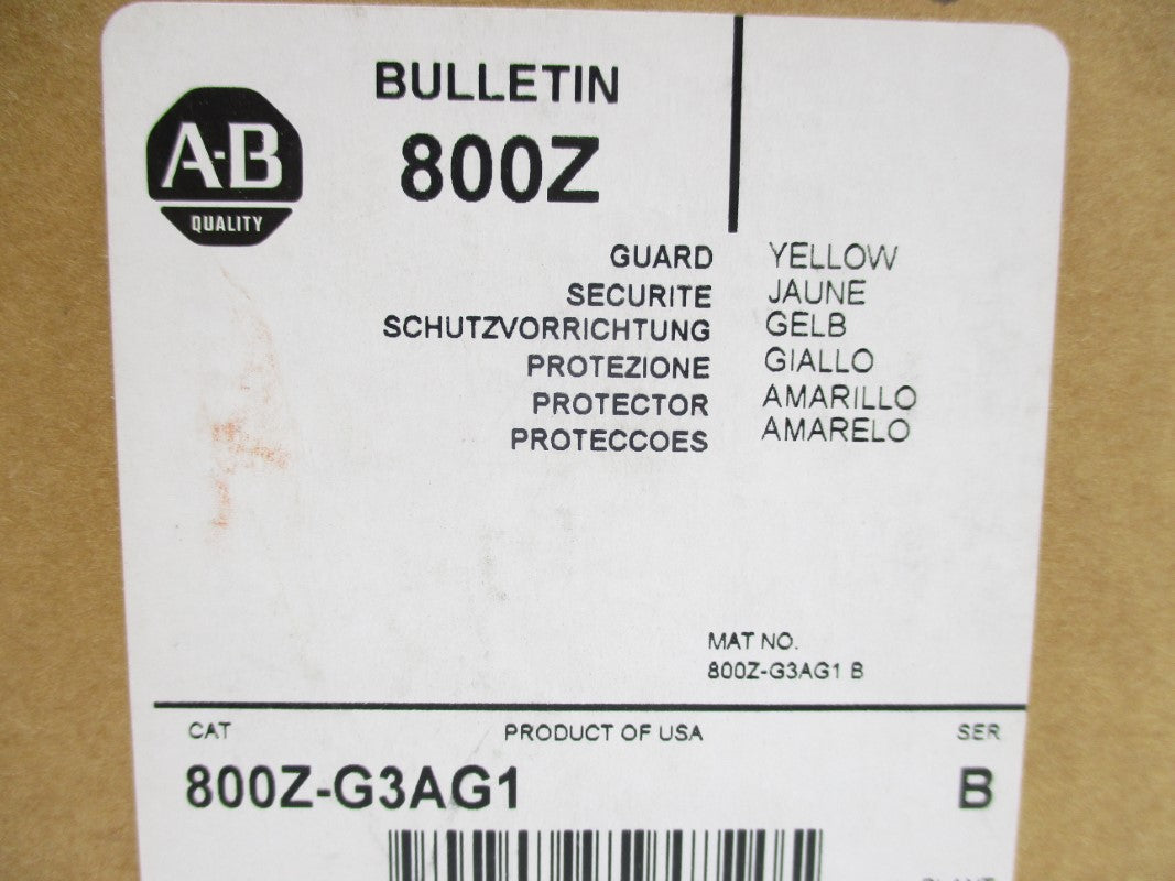 ALLEN BRADLEY 800Z-G3AG1 SER. B (BR/WH) NSMP