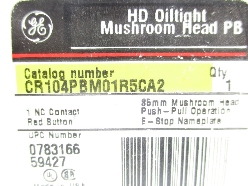GENERAL ELECTRIC CR104PBM01R5CA2 NSMP