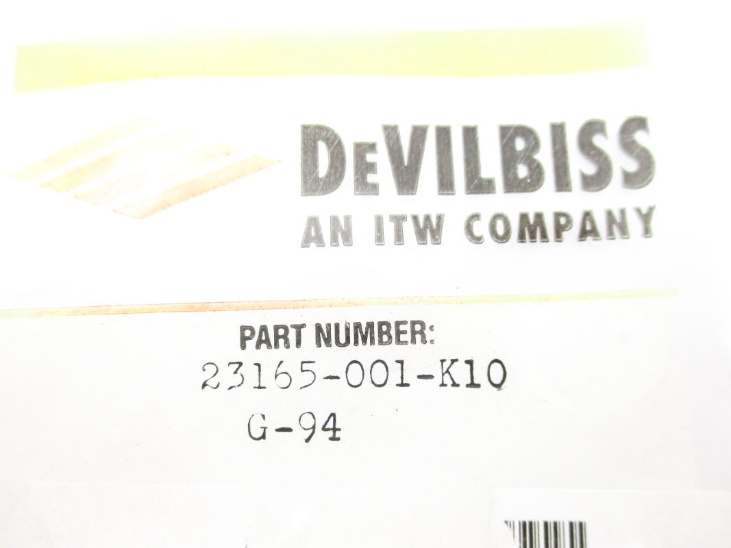 DEVILBISS 23165-001-K10 (PKG OF 10) NSMP