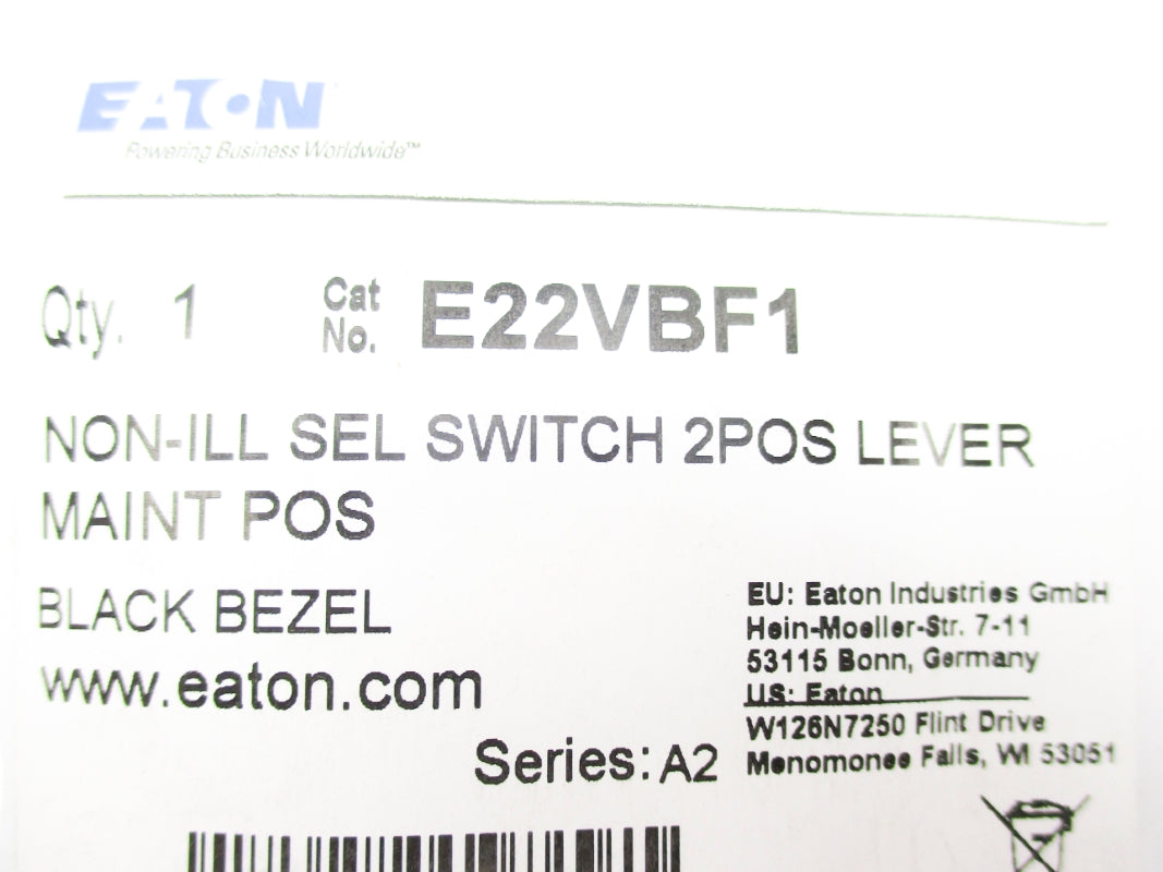 EATON E22VBF1 SER. A2 NSMP