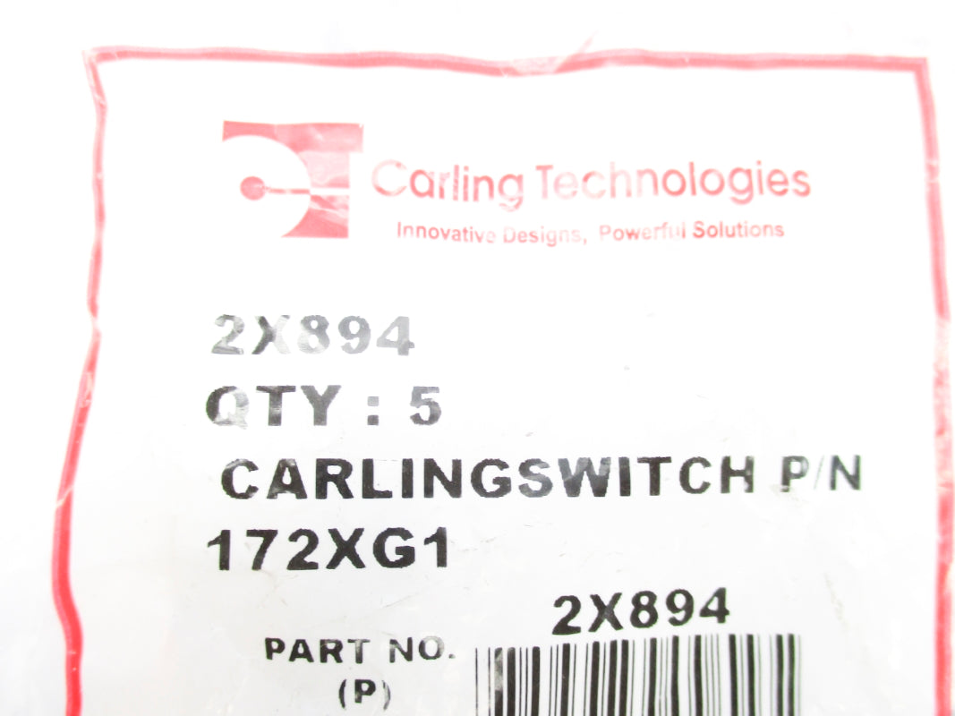 CARLING TECHNOLOGIES 2X894 172XG1 (PKG OF 5) NSMP
