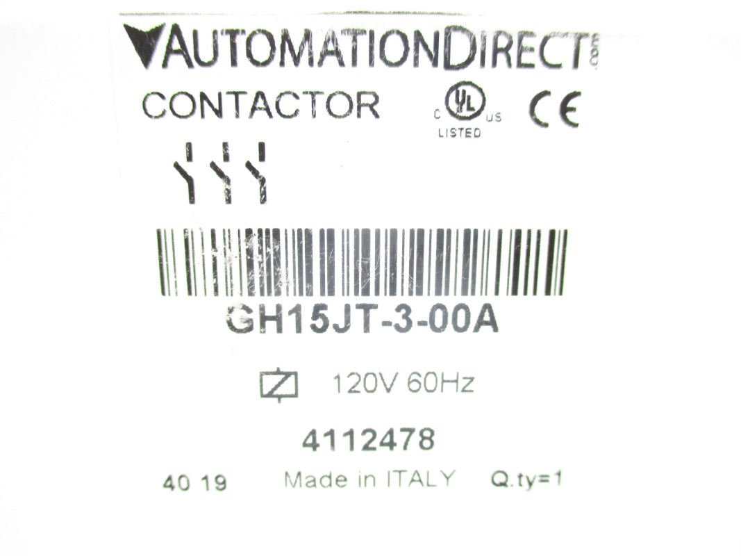 AUTOMATION DIRECT GH15JT-3-00A 120V NSMP