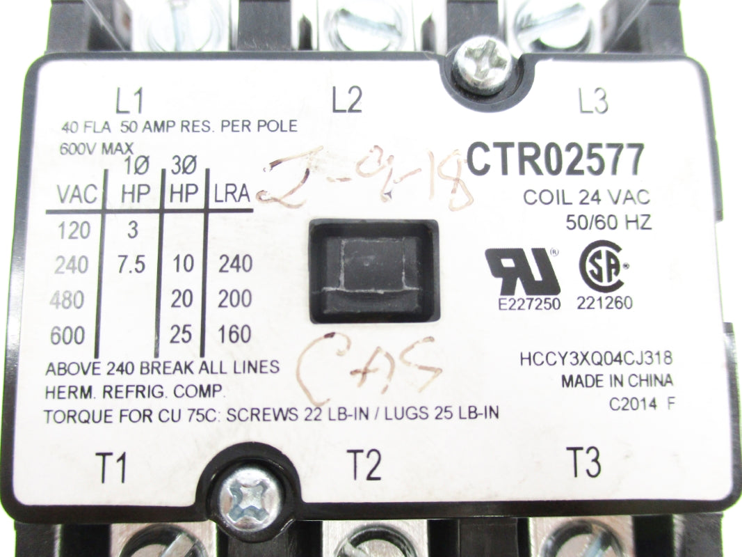 SERVICE FIRST CTR02577 24VAC UNMP