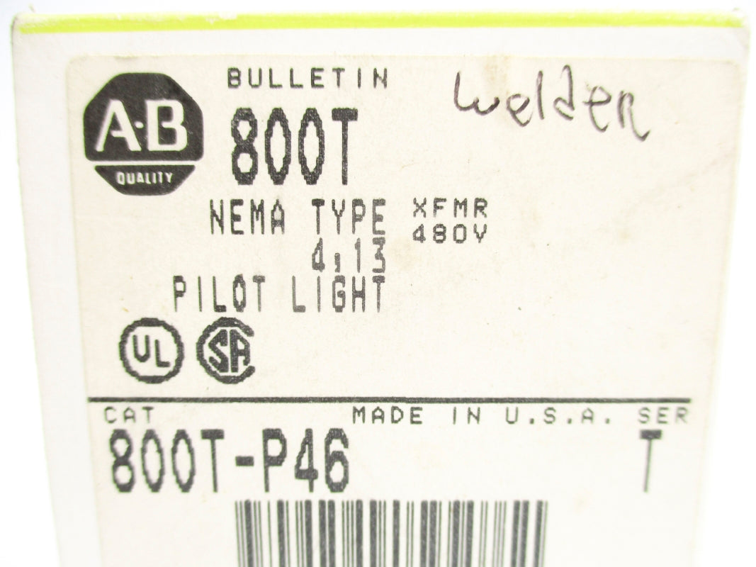 ALLEN BRADLEY 800T-P46 SER. T 480V (BK/YL) NSMP
