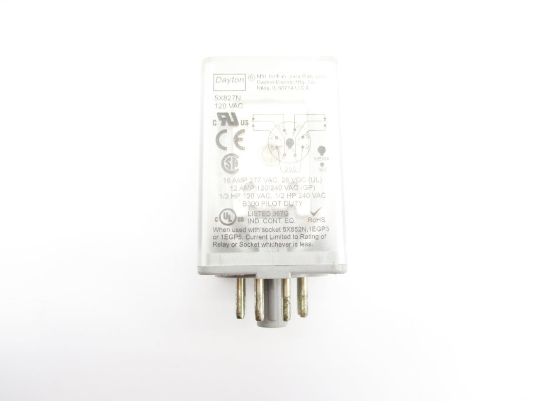 DAYTON 5X827N 120VAC 16A UNMP