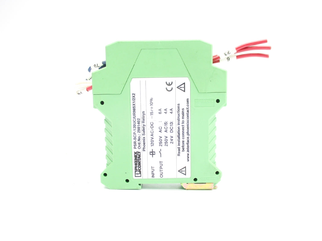 PHOENIX CONTACT PSR-SCP-120UC/URM/5X1/2X2 2981402 250VAC 6A UNMP