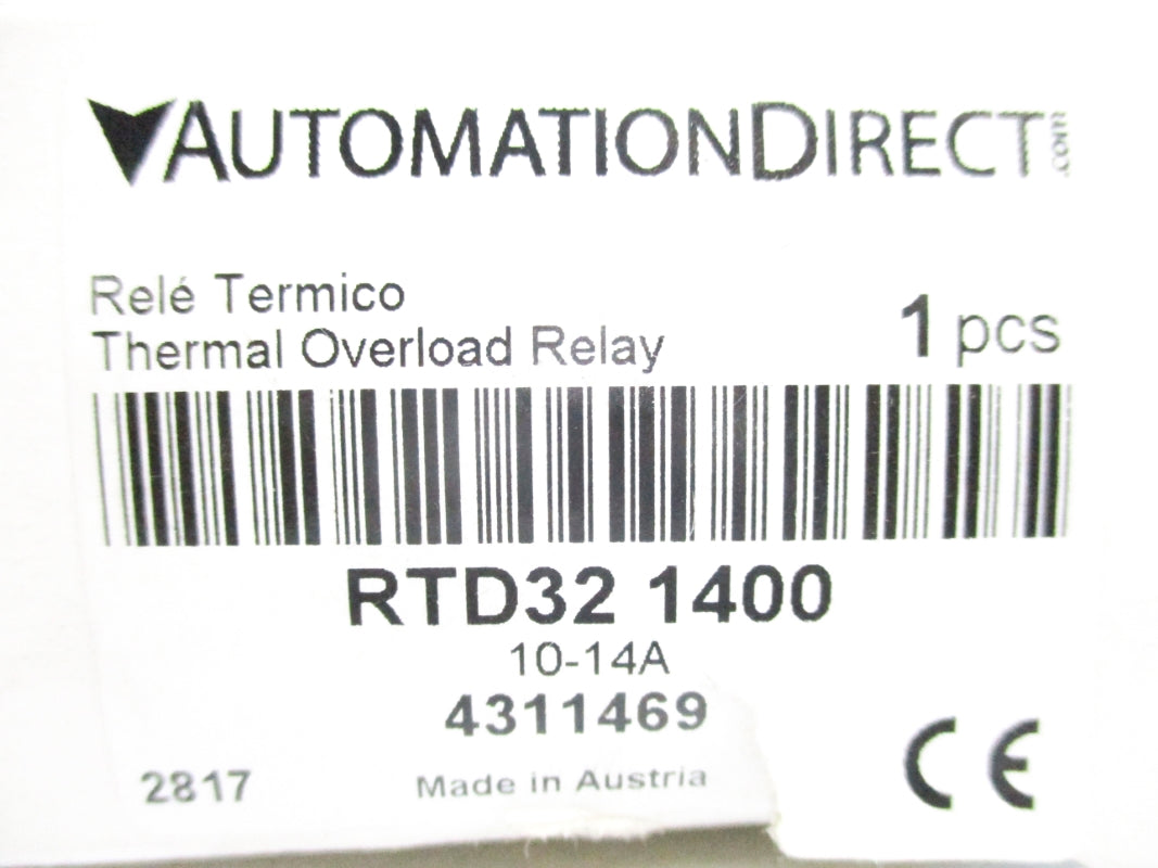 AUTOMATION DIRECT RTD32-1400 10-14A 600VAC NSMP