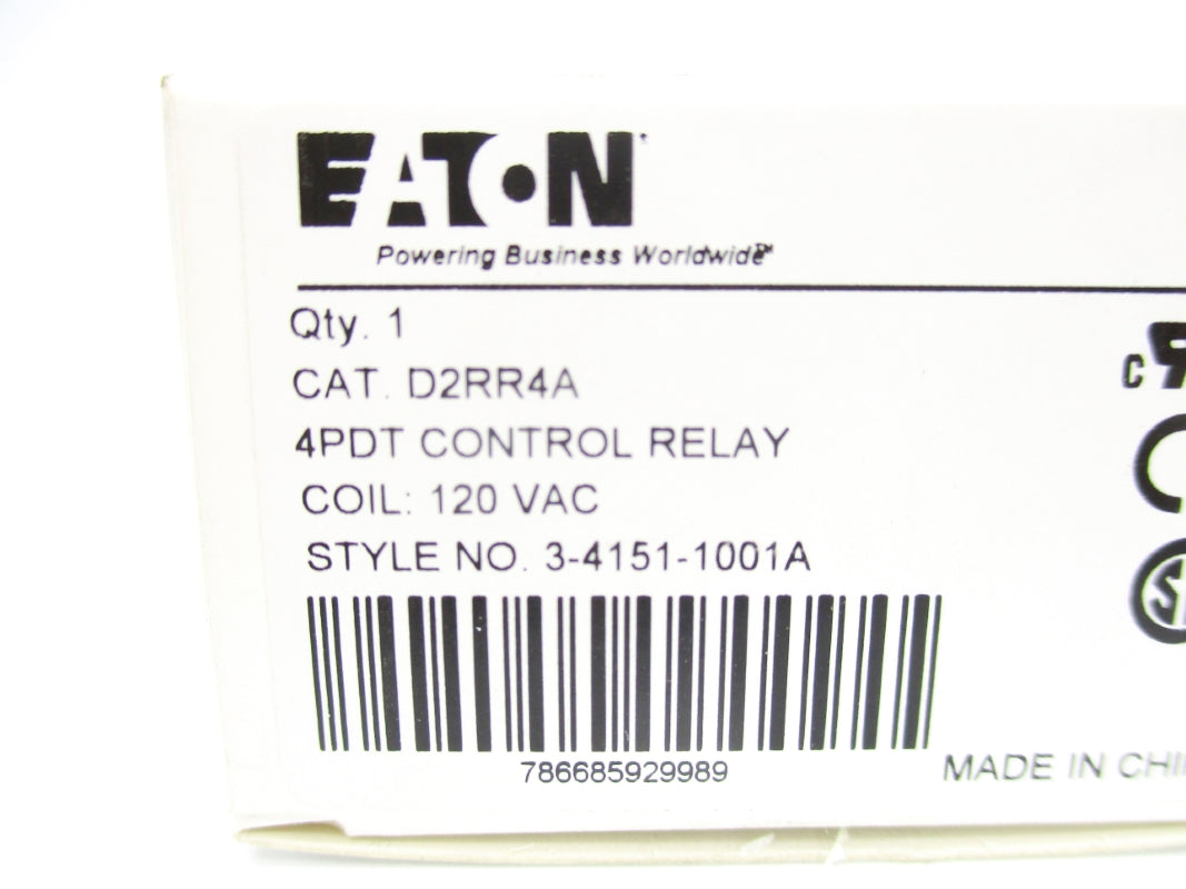 EATON D2RR4A 120VAC 8A NSMP