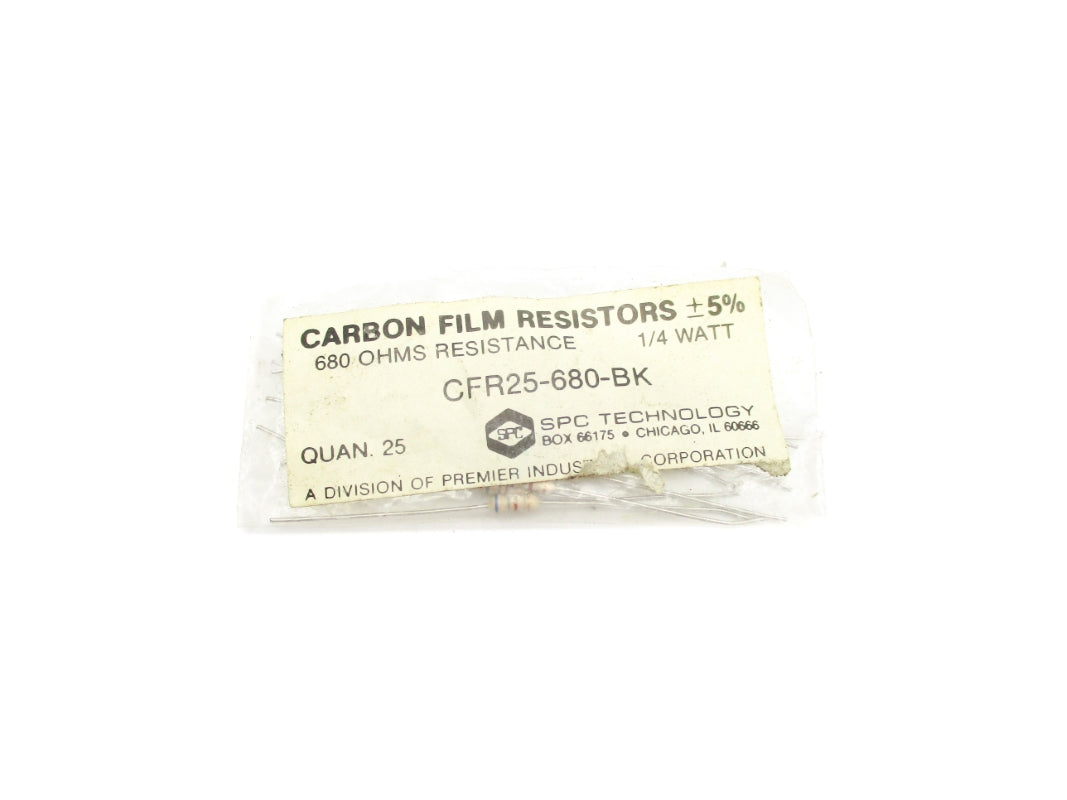 SPC TECHNOLOGY CFR25-680-BK (PKG OF 25) NSMP