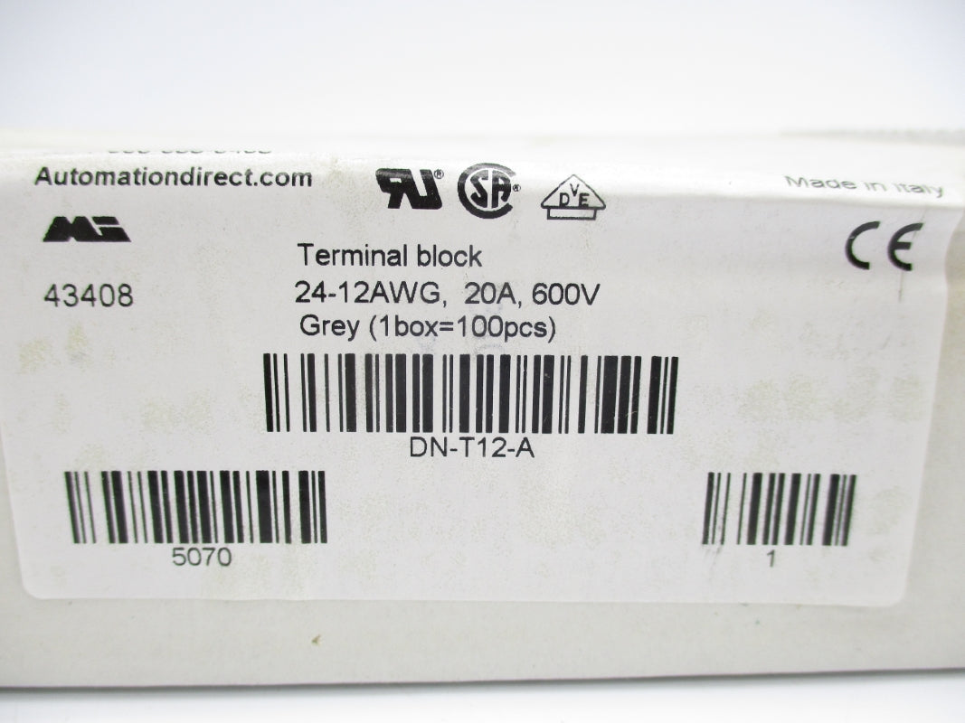 DINNECTORS DN-T12-A (PKG OF 100) NSFS