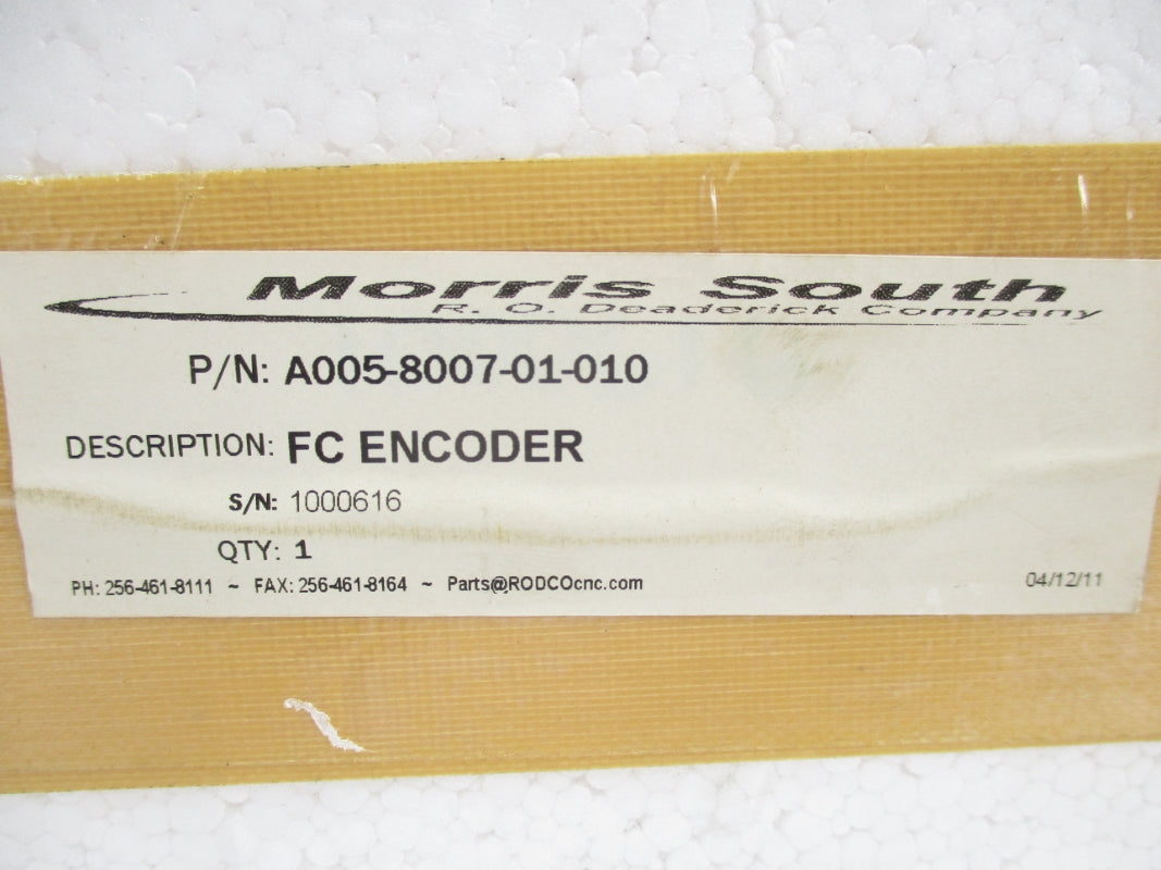 MORRIS SOUTH A005-8007-01-010 NSMP