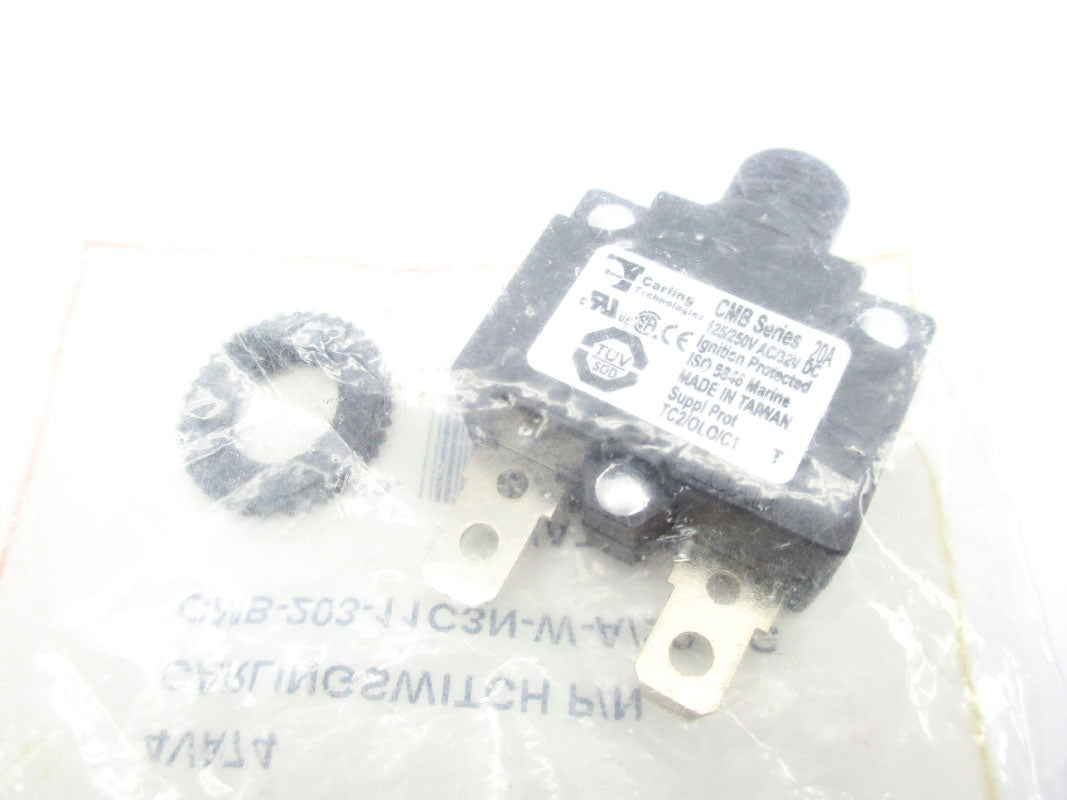 CARLING TECHNOLOGIES CMB-203-11C3N-W-A/20-XG 4VA74 125/250VAC 20A NSMP