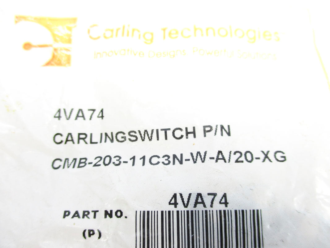 CARLING TECHNOLOGIES CMB-203-11C3N-W-A/20-XG 4VA74 125/250VAC 20A NSMP