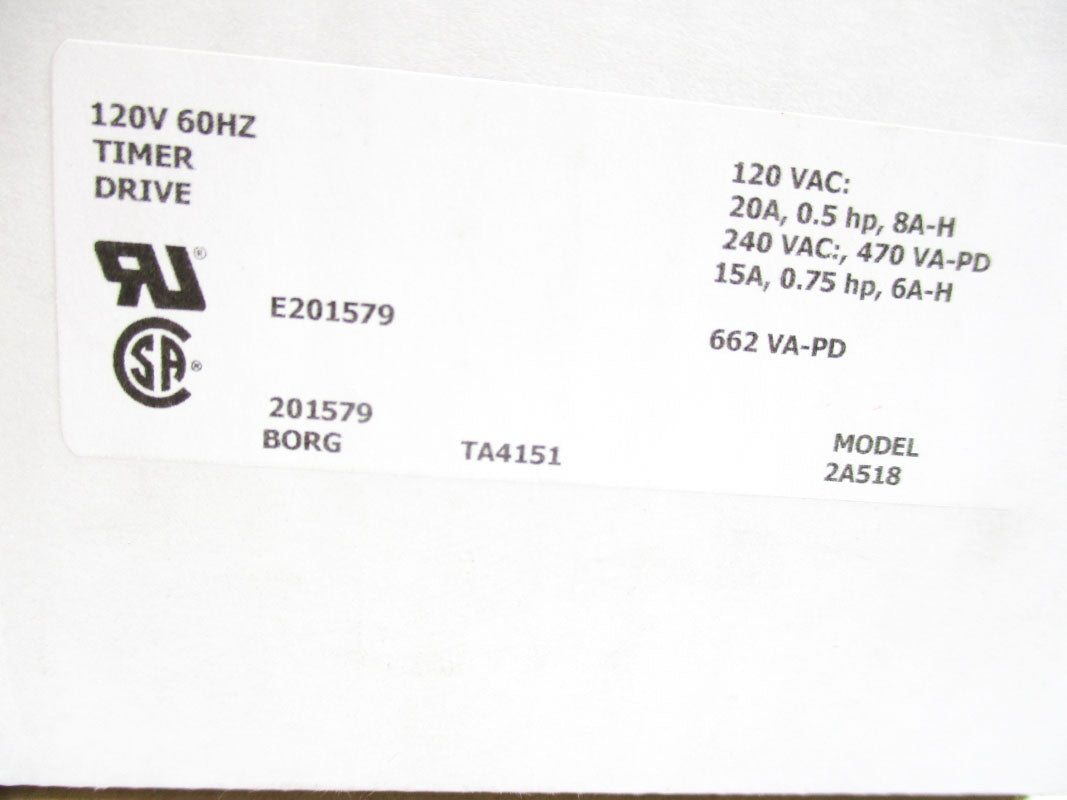BORG TA4151 2A518 120V 20A NSMP