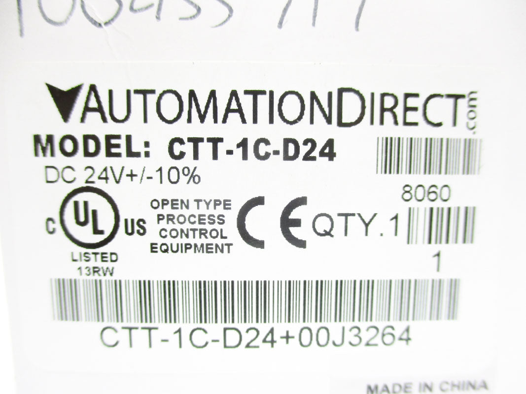 AUTOMATION DIRECT CTT-1C-D24 24VDC NSMP