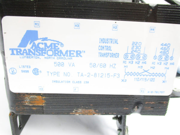 ACME TRANSFORMER TA-2-81215-F3 500VA UNMP