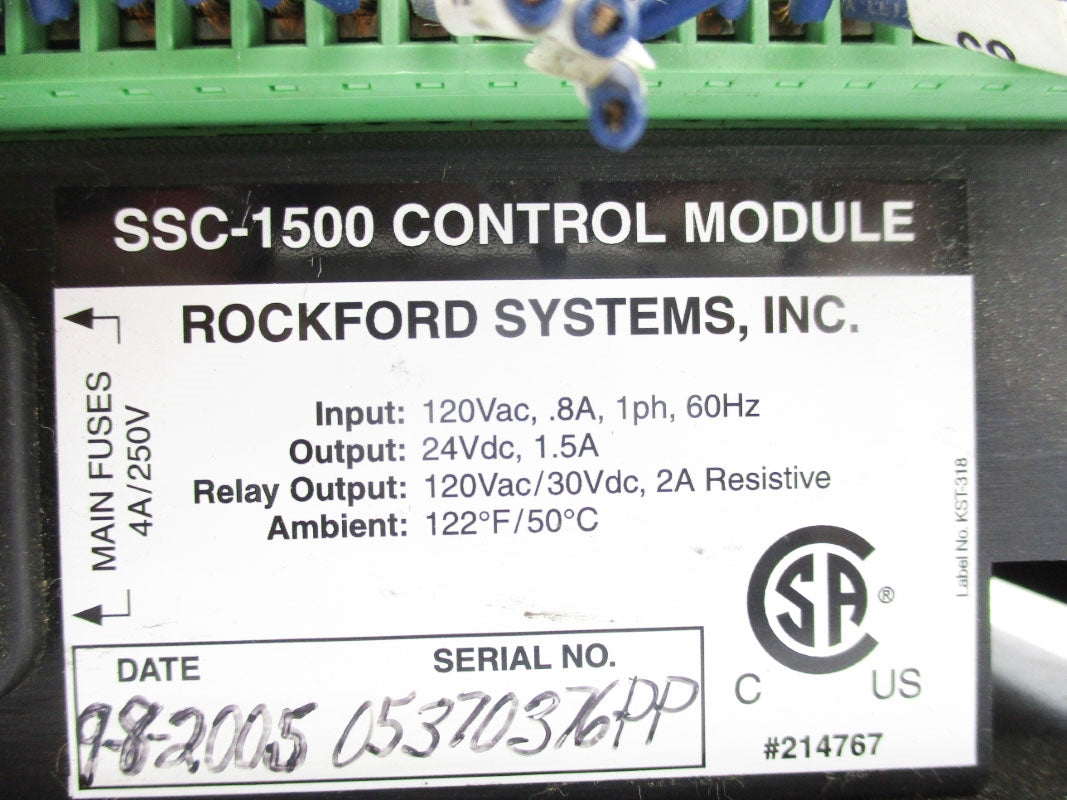 ROCKFORD SYSTEMS SSC-1500 UNMP