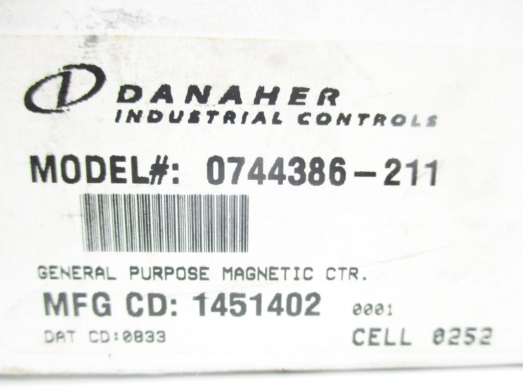 DANAHER 0744386-211 115VAC NSMP