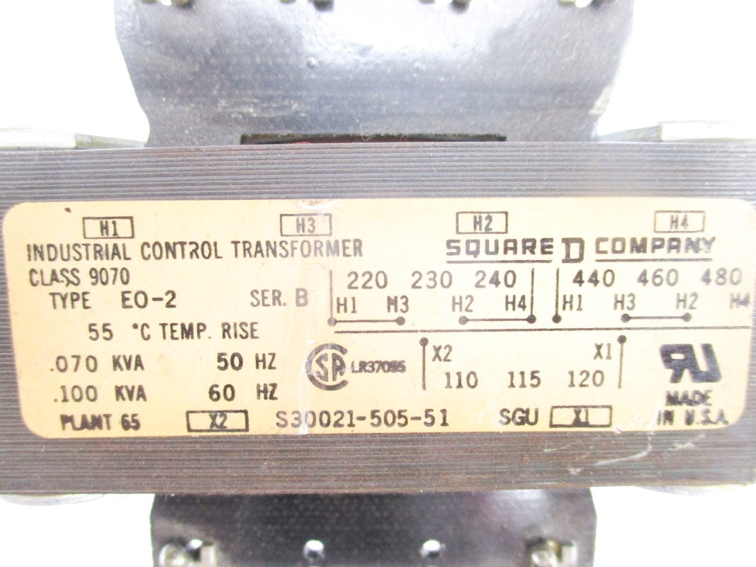 SQUARE D 9070-EO-2 SER. B UNMP