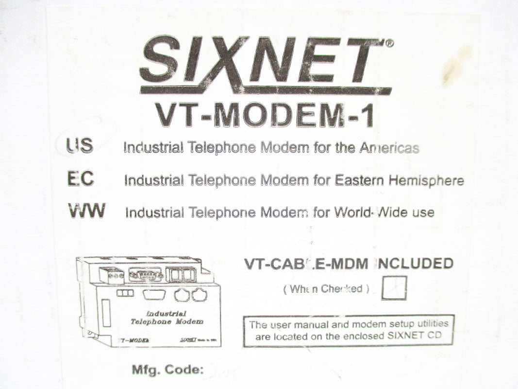 SIXNET VT-MODEM-1 NSMP