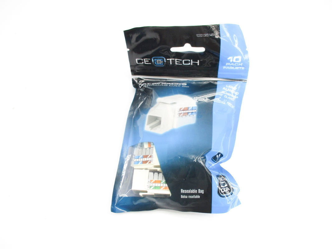 CE TECH 5025-LA-10 CAT5E (PKG OF 10) NSMP