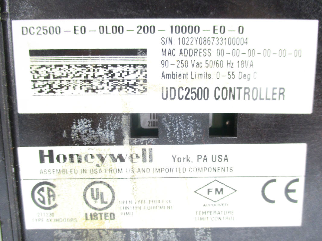 HONEYWELL DC2500-E0-0L00-200-10000-E0-0 0-55C UNMP