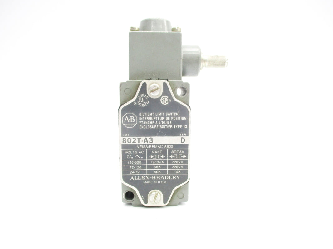 ALLEN BRADLEY 802T-A3 SER. D UNMP