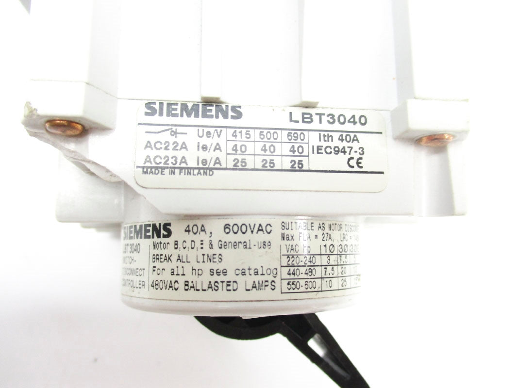SIEMENS LBT3040 UNMP