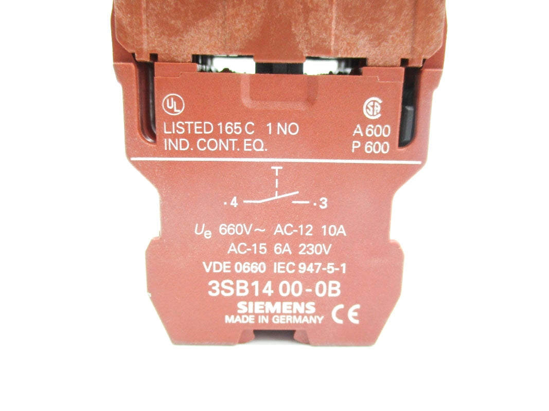 SIEMENS 3SB1400-0B (AS PICTURED) NSNP