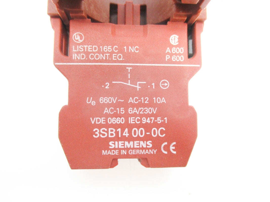SIEMENS 3SB1400-0C (AS PICTURED) NSNP