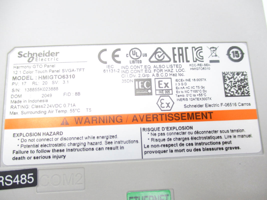 SCHNEIDER ELECTRIC HMIGTO6310 24VDC 0.71A NSNP