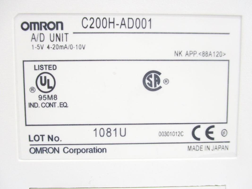 OMRON C200H-AD001 UNMP