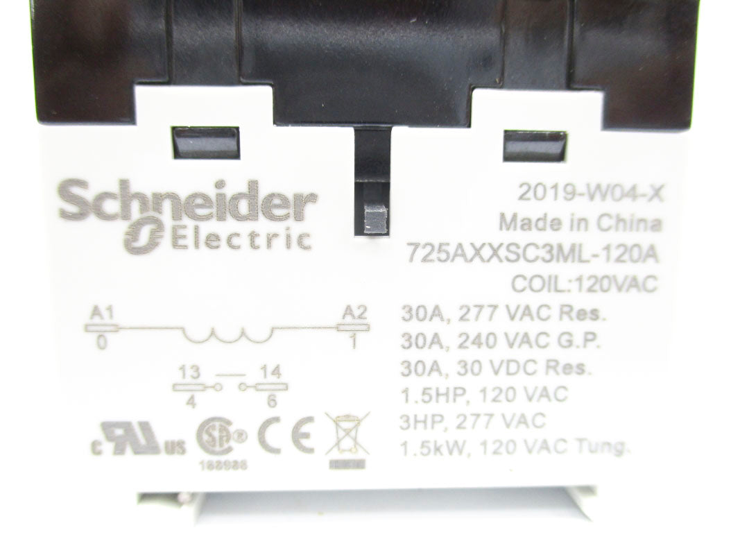 SCHNEIDER ELECTRIC 725XXSC3ML-120A 120VAC 30A NSNP