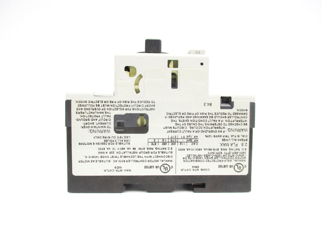 ALLEN BRADLEY 140M-C2T-B25 SER. B 690V 1.6-2.5A (BR/WH) NSMP
