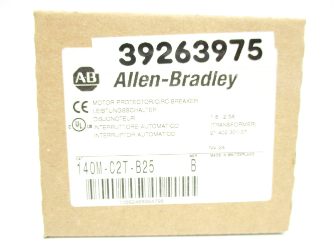 ALLEN BRADLEY 140M-C2T-B25 SER. B 690V 1.6-2.5A (BR/WH) NSMP