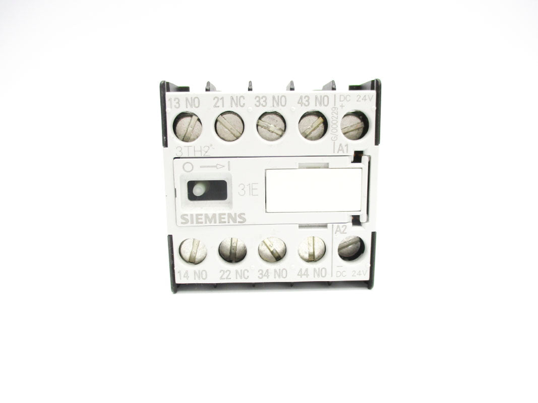 SIEMENS 3TH2031-0BB4 24VDC 10A NSNP