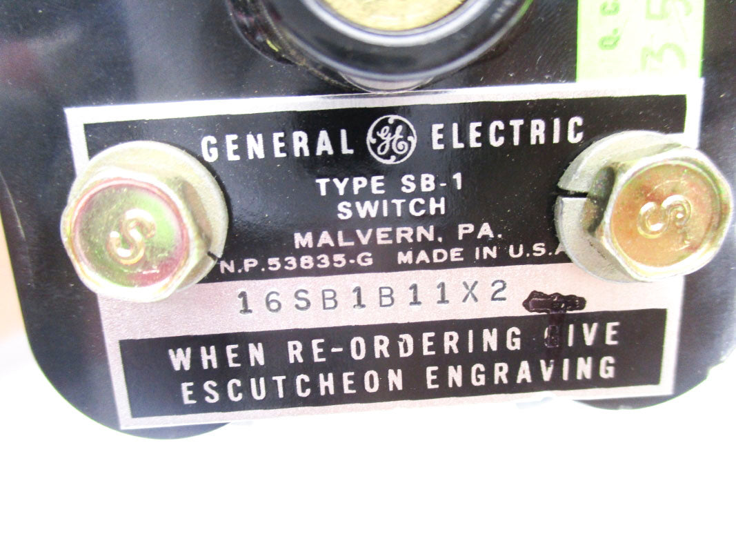 GENERAL ELECTRIC 16SB1B11X2 NSNP