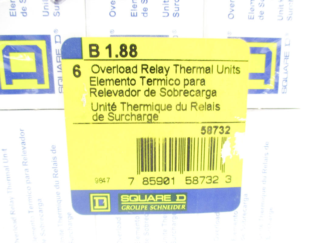 SQUARE D B1.88 (PKG OF 6) NSFS