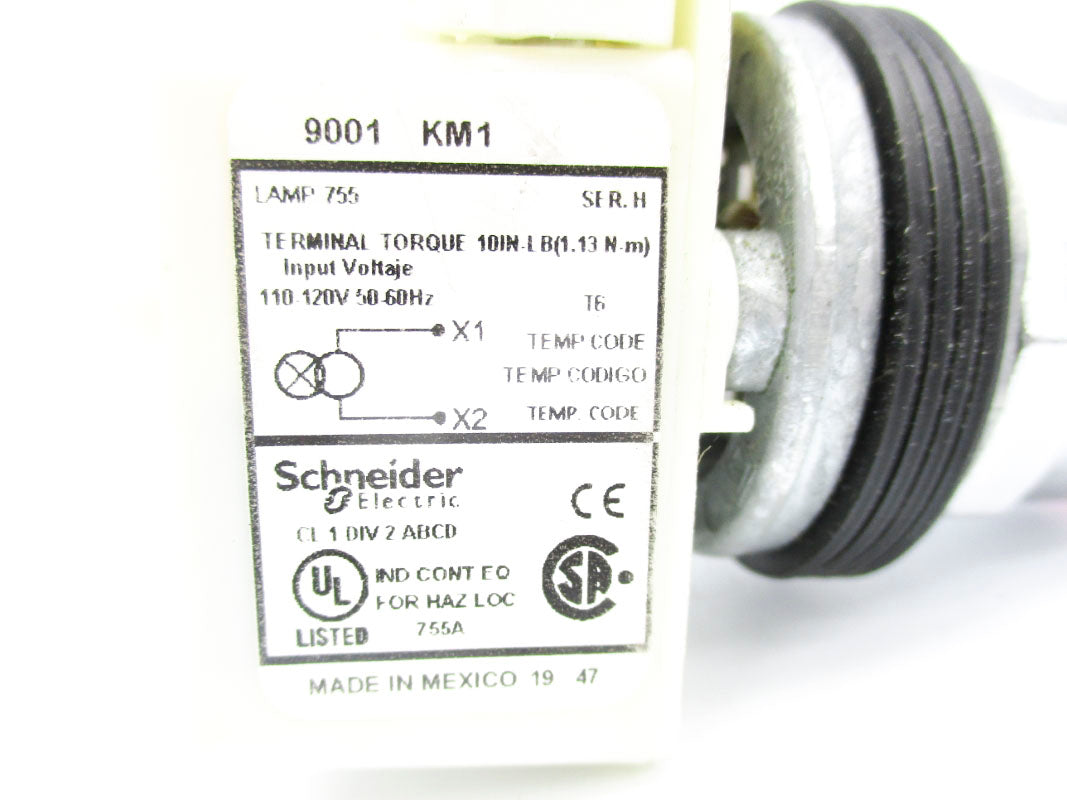 SCHNEIDER ELECTRIC 9001KM1 SER. H(RED/PUSH) NSNP