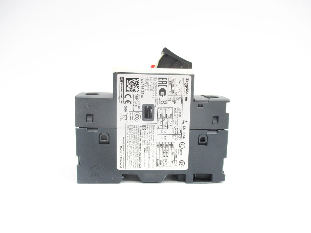 SCHNEIDER ELECTRIC GV2ME07 600VAC 1.6-2.5A NSNP
