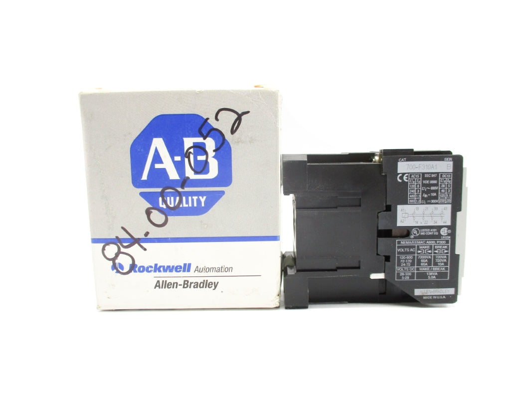 ALLEN BRADLEY 700-F310A1 SER. B 110/120V 10A (GY/BL) NSMP