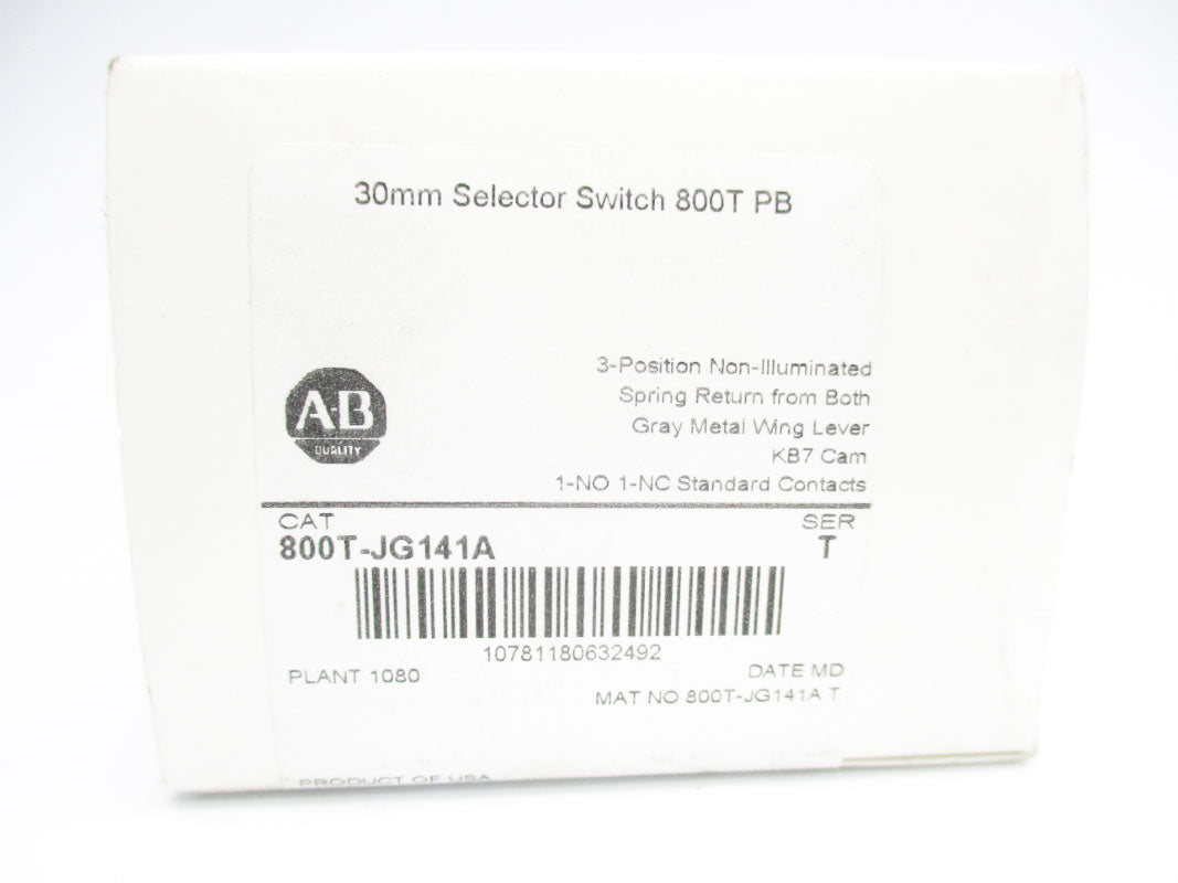 ALLEN BRADLEY 800T-JG141A SER. T (AS PICTURED) (WH) NSMP
